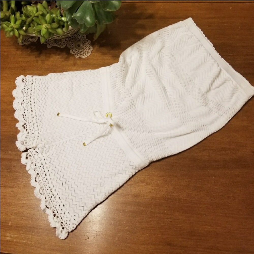 Lilly Pulitzer white crocheted romper